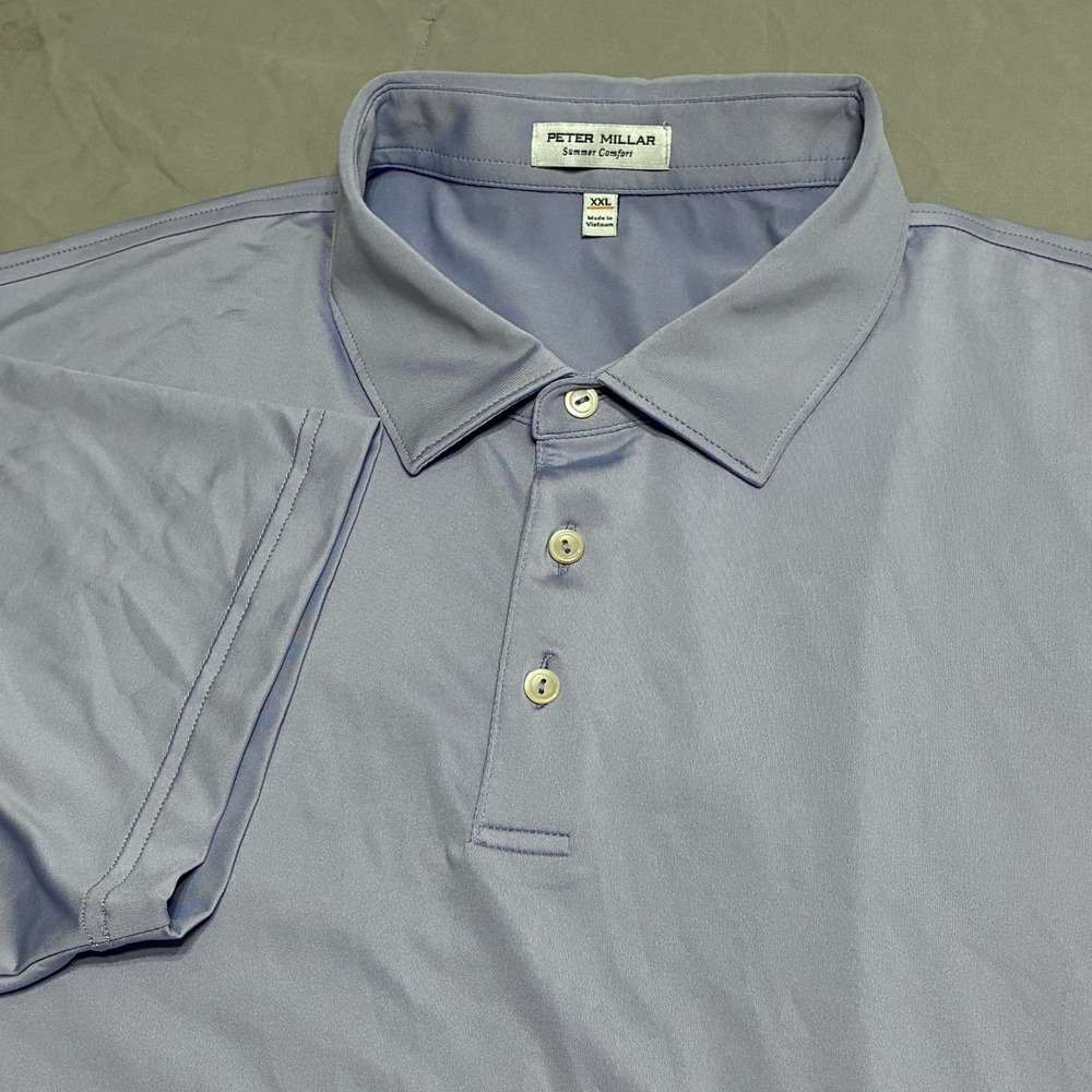 Peter Millar Summer Comfort Performance Golf Polo Shirt Mens 2XL